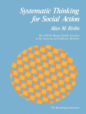 cover image of Systematic Thinking for Social Action